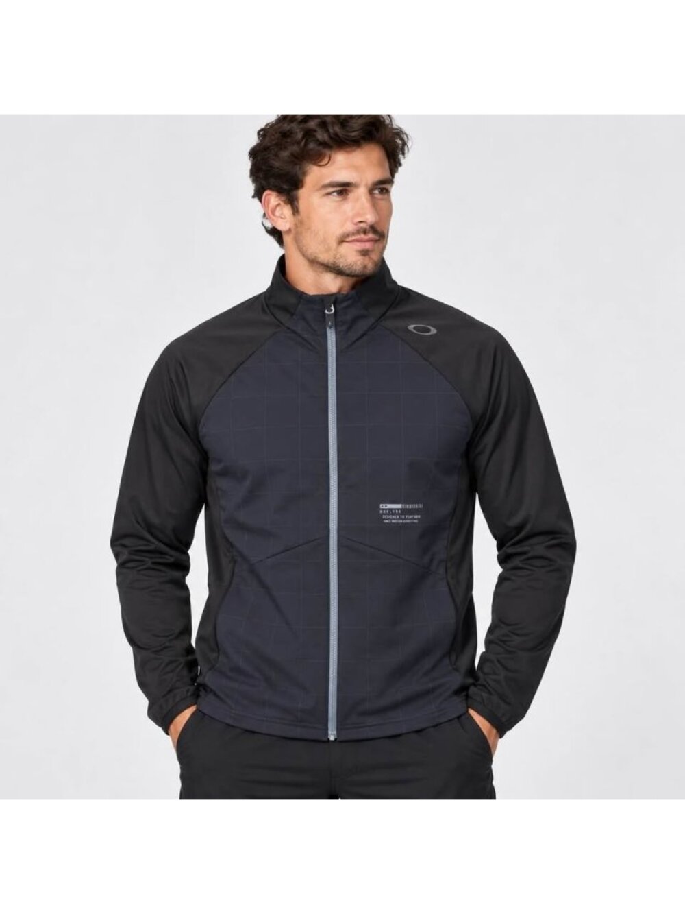 Oakley Men’s Large Lightweight Performance Full Zip Jacket Black NWOT
